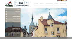 Desktop Screenshot of europeimmobilier.fr