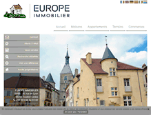 Tablet Screenshot of europeimmobilier.fr